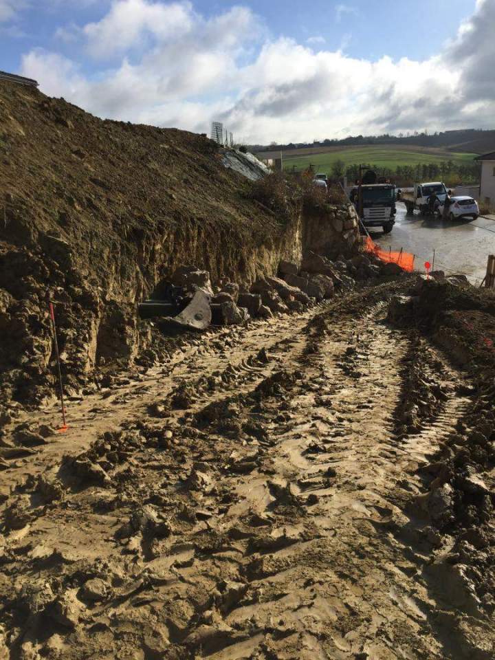 Chantier réalisation enrochement Toulouse
