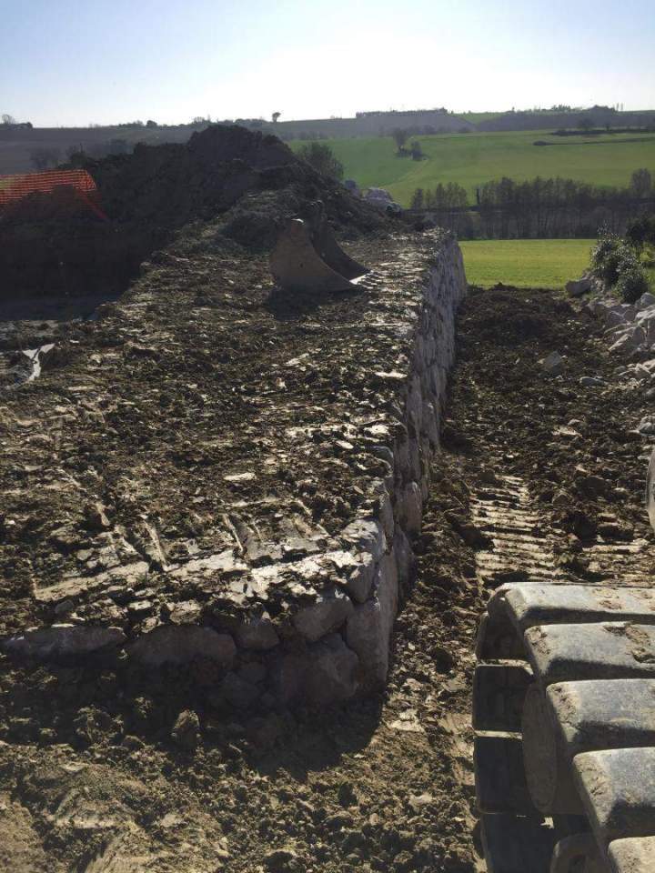 Chantier pour travaux enrochement Toulouse